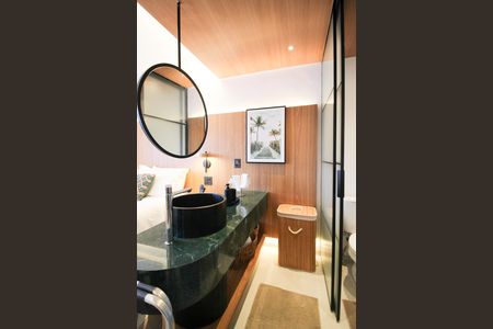 Studio para alugar com 27m², 1 quarto e sem vaga Studio para alugar com 27m², 1 quarto e sem vagaBanheiro
