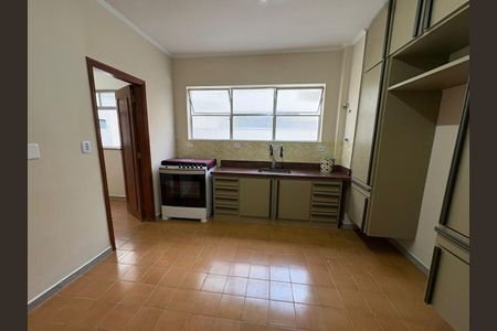 Cozinha de apartamento para alugar com 3 quartos, 116m² em Gonzaga, Santos