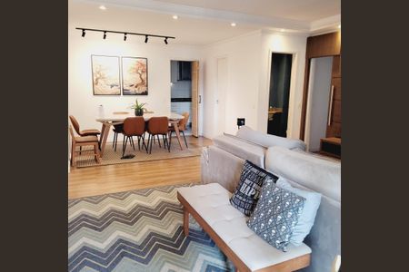 Sala de apartamento à venda com 3 quartos, 118m² em Vila Bastos, Santo André