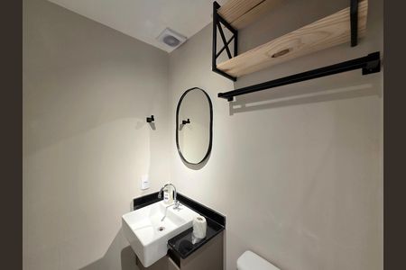 Studio para alugar com 26m², 1 quarto e sem vaga Studio para alugar com 26m², 1 quarto e sem vagaBanheiro