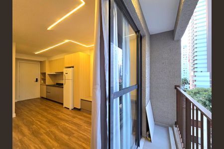 Studio para alugar com 26m², 1 quarto e sem vaga Studio para alugar com 26m², 1 quarto e sem vagaVaranda