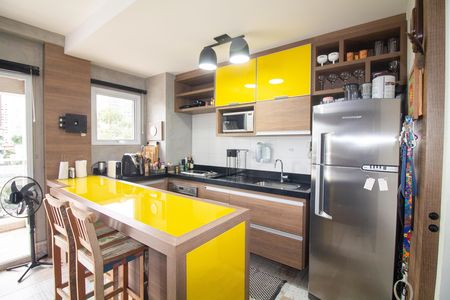 Cozinha de kitnet/studio à venda com 1 quarto, 37m² em Brooklin, São Paulo