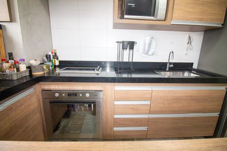Cozinha de kitnet/studio à venda com 1 quarto, 37m² em Brooklin, São Paulo