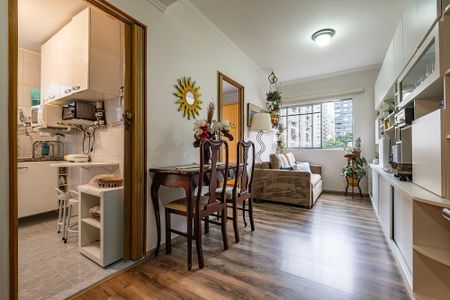 Sala de apartamento à venda com 1 quarto, 40m² em Jardim Paulista, São Paulo