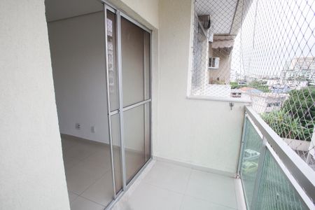 Varanda da Sala de apartamento à venda com 2 quartos, 60m² em Taquara, Rio de Janeiro