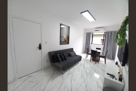 Sala de apartamento para alugar com 1 quarto, 50m² em Catiapoã, São Vicente