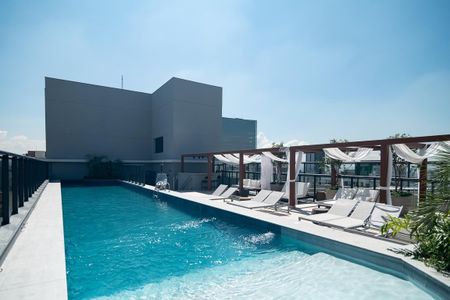 Apartamento à venda com 23m², 1 quarto e sem vaga Apartamento à venda com 23m², 1 quarto e sem vagaÁrea comum - Piscina