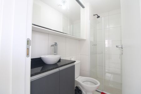 Banheiro de apartamento para alugar com 2 quartos, 36m² em Usina Piratininga, São Paulo