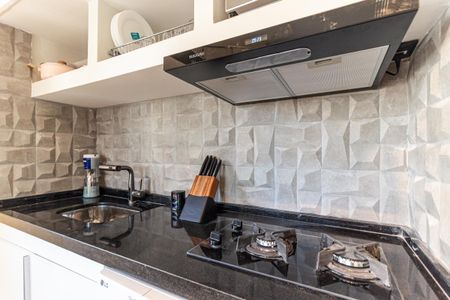 Cozinha de kitnet/studio para alugar com 1 quarto, 31m² em Centro Histórico de São Paulo, São Paulo