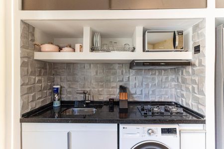 Cozinha de kitnet/studio para alugar com 1 quarto, 31m² em Centro Histórico de São Paulo, São Paulo