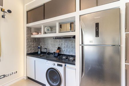 Cozinha de kitnet/studio para alugar com 1 quarto, 31m² em Centro Histórico de São Paulo, São Paulo