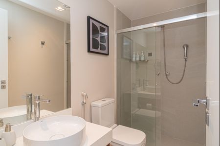 Studio para alugar com 27m², 1 quarto e sem vaga Studio para alugar com 27m², 1 quarto e sem vagaBanheiro