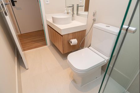 Studio para alugar com 27m², 1 quarto e sem vaga Studio para alugar com 27m², 1 quarto e sem vagaBanheiro