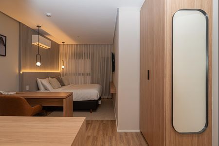 Studio para alugar com 27m², 1 quarto e sem vaga Studio para alugar com 27m², 1 quarto e sem vagaQuarto