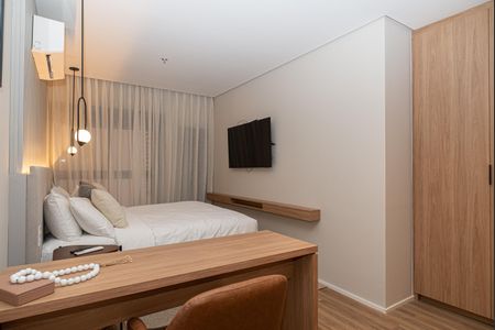 Studio para alugar com 27m², 1 quarto e sem vaga Studio para alugar com 27m², 1 quarto e sem vagaQuarto