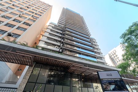 Studio para alugar com 27m², 1 quarto e sem vaga Studio para alugar com 27m², 1 quarto e sem vagaFachada