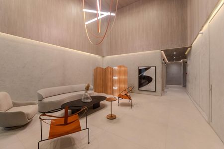 Studio para alugar com 27m², 1 quarto e sem vaga Studio para alugar com 27m², 1 quarto e sem vagaHall de entrada