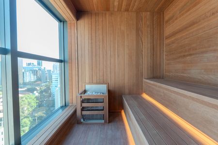 Studio para alugar com 27m², 1 quarto e sem vaga Studio para alugar com 27m², 1 quarto e sem vagaSaúna