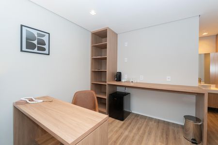 Cozinha de kitnet/studio para alugar com 1 quarto, 27m² em Bela Vista, São Paulo