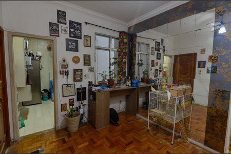 Sala de apartamento à venda com 1 quarto, 55m² em Tijuca, Rio de Janeiro