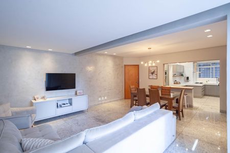 Sala de apartamento à venda com 4 quartos, 191m² em Castelo, Belo Horizonte