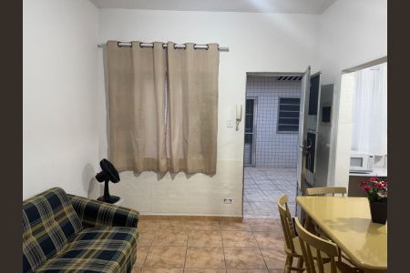 Sala de apartamento para alugar com 1 quarto, 40m² em Canto do Forte, Praia Grande