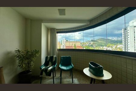 Varanda  de apartamento à venda com 4 quartos, 130m² em Buritis, Belo Horizonte