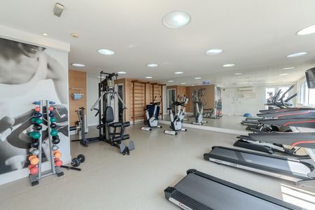 Studio para alugar com 33m², 1 quarto e 1 vaga Studio para alugar com 33m², 1 quarto e 1 vagaÁrea comum - Academia