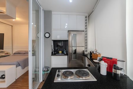 Studio para alugar com 33m², 1 quarto e 1 vaga Studio para alugar com 33m², 1 quarto e 1 vagaCozinha