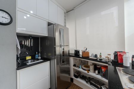 Cozinha de kitnet/studio para alugar com 1 quarto, 33m² em Bela Vista, São Paulo