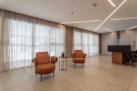 Studio para alugar com 38m², 1 quarto e sem vagaHall social