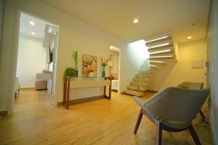 Sala de visita  de apartamento para alugar com 3 quartos, 114m² em Jardim do Mar, São Bernardo do Campo