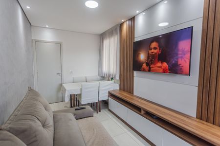 Sala de apartamento para alugar com 3 quartos, 71m² em Santo Andre, Belo Horizonte