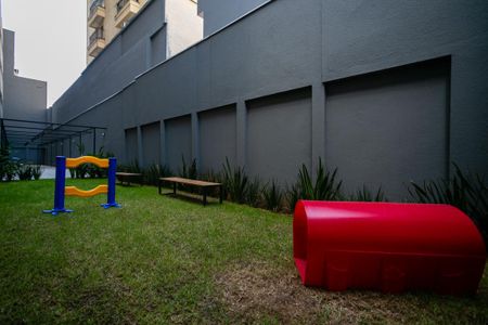 Studio para alugar com 26m², 1 quarto e sem vaga Studio para alugar com 26m², 1 quarto e sem vagaÁrea comum - Espaço pet