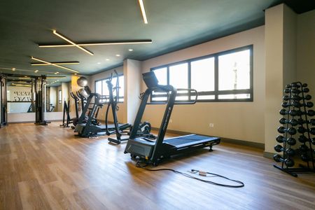 Studio para alugar com 26m², 1 quarto e sem vaga Studio para alugar com 26m², 1 quarto e sem vagaÁrea comum - Academia
