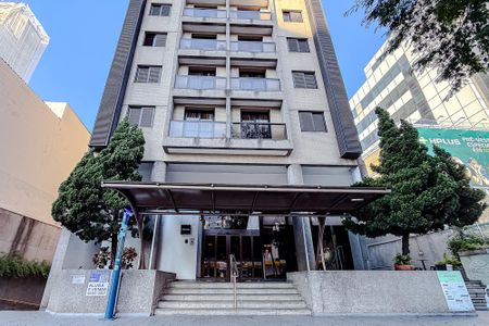Studio à venda com 33m², 1 quarto e 1 vagaFachada - Plaquinha