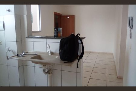 Cozinha de apartamento para alugar com 2 quartos, 47m² em Chácaras Tubalina e Quartel, Uberlândia