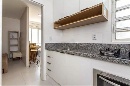 Cozinha de apartamento à venda com 1 quarto, 34m² em Cidade Baixa, Porto Alegre