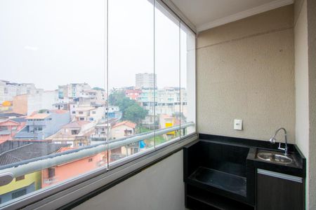 Varanda da sala de apartamento para alugar com 2 quartos, 70m² em Vila Humaita, Santo André