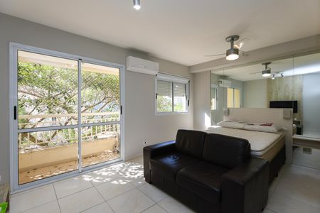 Sala de apartamento para alugar com 1 quarto, 26m² em Panamby, São Paulo