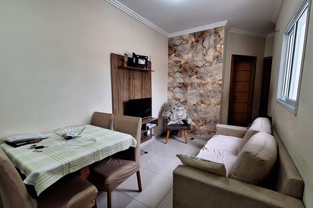 Sala de apartamento à venda com 2 quartos, 80m² em Parque Capuava, Santo André