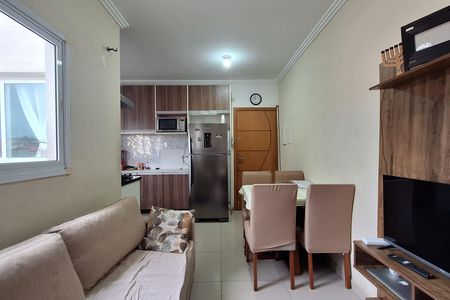Sala de apartamento à venda com 2 quartos, 80m² em Parque Capuava, Santo André
