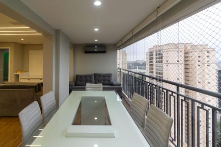 Varanda Gourmet de apartamento para alugar com 3 quartos, 133m² em Jardim Campo Grande, São Paulo