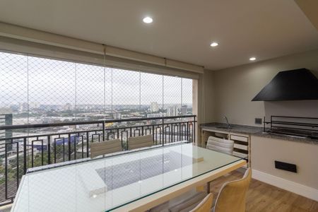 Varanda Gourmet de apartamento para alugar com 3 quartos, 133m² em Jardim Campo Grande, São Paulo