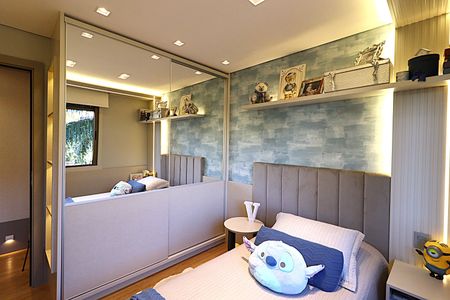 Apartamento à venda com 124m², 3 quartos e 2 vagasQuarto 3