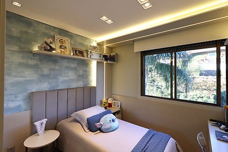 Apartamento à venda com 124m², 3 quartos e 2 vagasQuarto 3