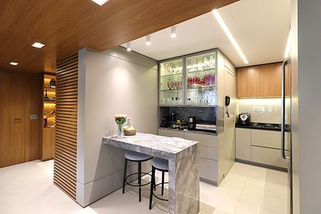 Cozinha de apartamento à venda com 3 quartos, 124m² em Boa Vista, Porto Alegre