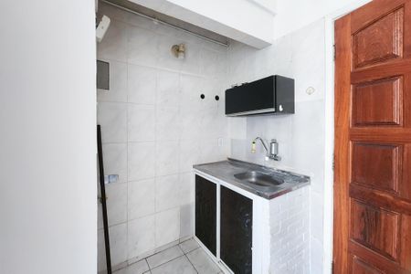 Cozinha de kitnet/studio à venda com 1 quarto, 24m² em Laranjeiras, Rio de Janeiro