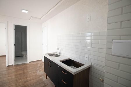 Cozinha e Área de Serviço de apartamento para alugar com 2 quartos, 32m² em Parque Novo Mundo, São Paulo