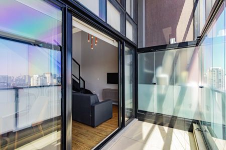 Varanda de apartamento para alugar com 1 quarto, 58m² em Campo Belo, São Paulo